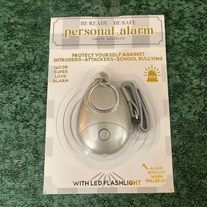 New Simply Southern Silver Personal Alarm with LED Flashlight